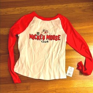 Walt Disney Mickey Mouse Club size large woman’s juniors long sleeved shirt